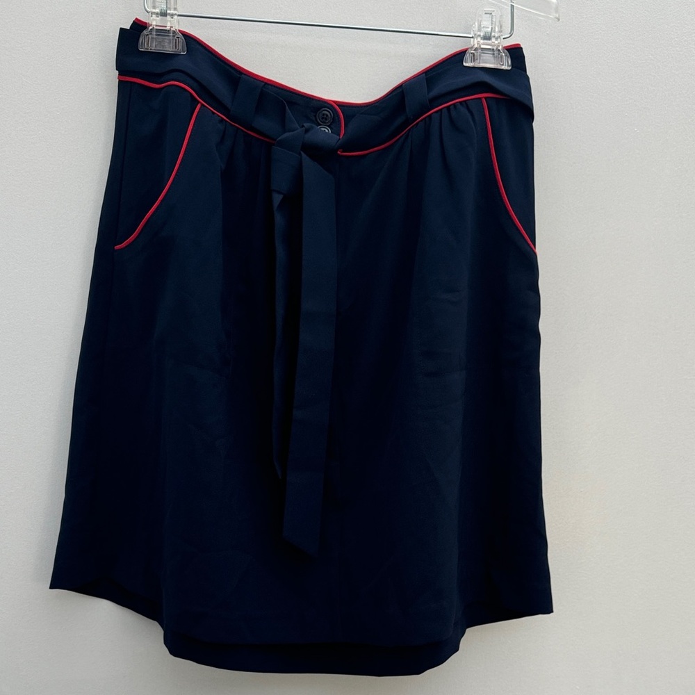 Tommy Hilfiger Navy Blue Skirt with Red Accents